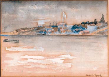 A painting of "Billabong" before it was demolished in the 1960s