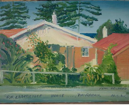 Painting of Craig Street frontage of "Wyewurk"by Paul Delprat