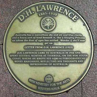 commemorative plaque on pavement at Circular Quay